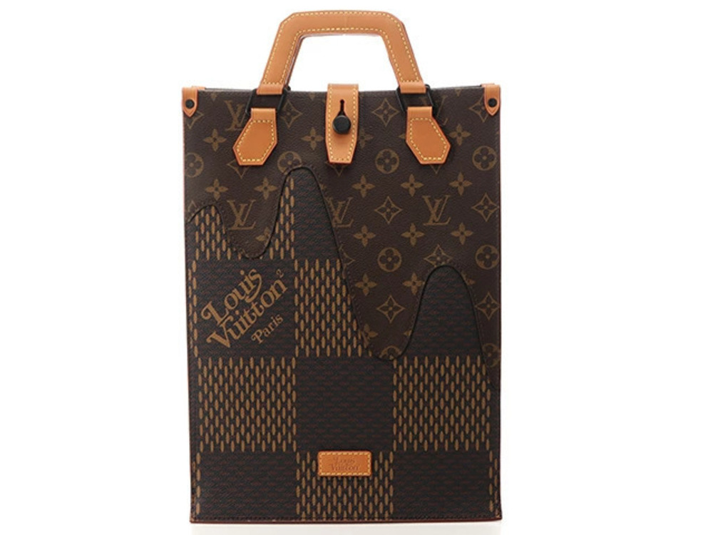 LOUIS VUITTON bag Damier Giant Tote NIGO collaboration Brown AH